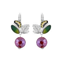 Серьги TARATATA, Cocoon, с цветной смолой и стеклянными бусинами, TT-E25-03728-103 красный