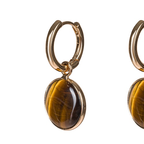 Серьги Fiore Luna TIGER EYE, LE1120 BR/G фото 3