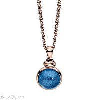 Колье Qudo Caneva Big dark blue 216532 RG/BL