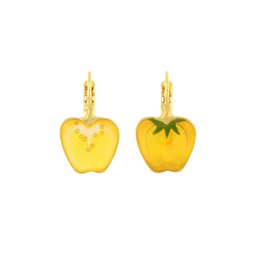 Серьги TARATATA, Paprika, асимметричные, смола, микрошарики, TT-H25-12796-20Y желтый