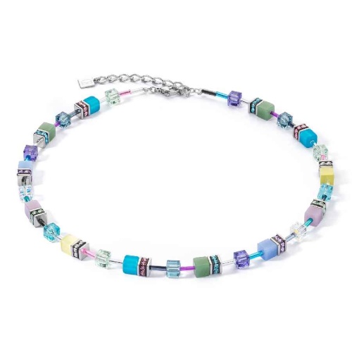 Колье Coeur de Lion Multicolour Pastel Silver, 2838/10-1580