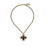 Колье Celeste G, с розами и жемчугом, CS26.1-2184 черный