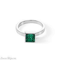 Кольцо Coeur de Lion Dark green-silver 17.2 мм, 0500/40-0548 54