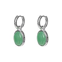 Серьги Fiore Luna GREEN AVENTURINE, LE1204 G/S