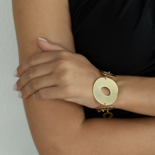 Браслет Dansk Copenhagen, Alaya, с овалами неправильной формы, DNSK25.2-7C2501001 золотистый фото 2