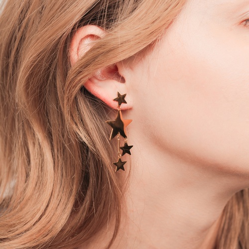 Серьги Fiore Luna Звезды, ALE0194-G фото 2