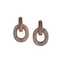 Серьги Nature Bijoux, Aretha, из эбенового дерева, NB24.2-12-79584 коричневый