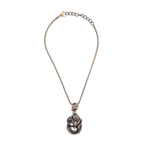 Колье Alcozer&J, змея с раухтопазом, AL2502-C228CO24 золотистый фото 2