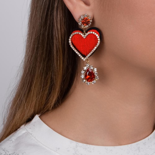 Серьги Moon Paris, Ringo Queen, асимметричные, "Жест любви", MRQ-24.05-019 красный фото 3