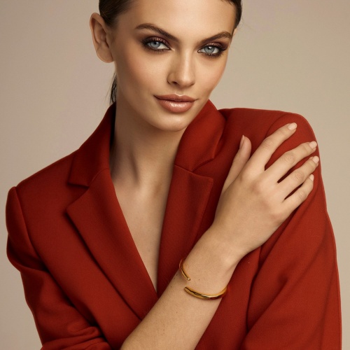 Браслет VIDDA, Powerful, кафф, металл, VD23-01688 золотистый фото 5