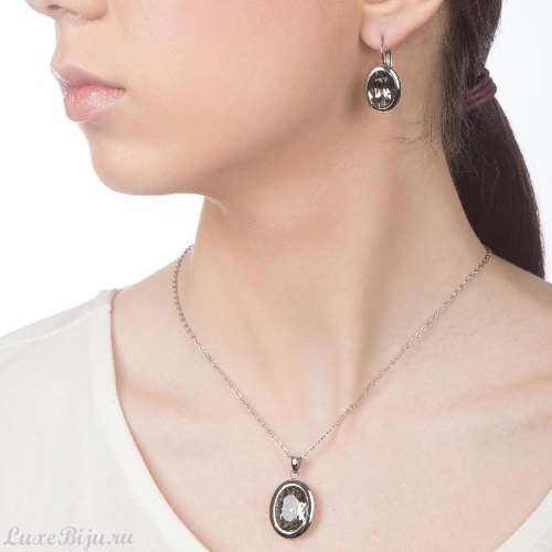 Серьги Qudo Tivola Black diamond 303030 BW/S фото 2