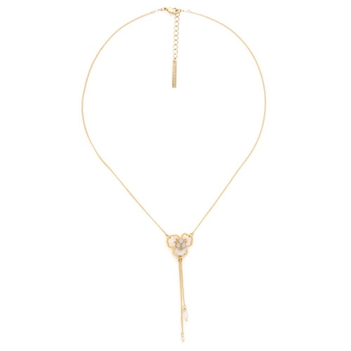 Колье Franck Herval, Lisette, перламутр, кристаллы Swarovski, жемчуг, FH25.2-15-64391 белый