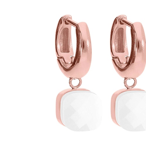 Серьги Qudo Firenze white, 300212 BW/RG фото 8