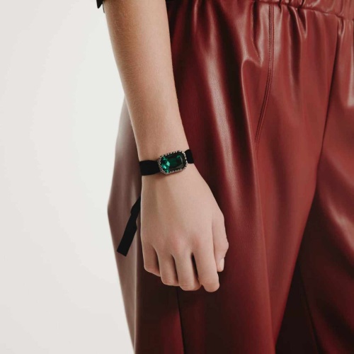 Браслет Katerina Vassou, Isometric, с кристаллом, KV24.2-401515BEMERALD зеленый фото 2