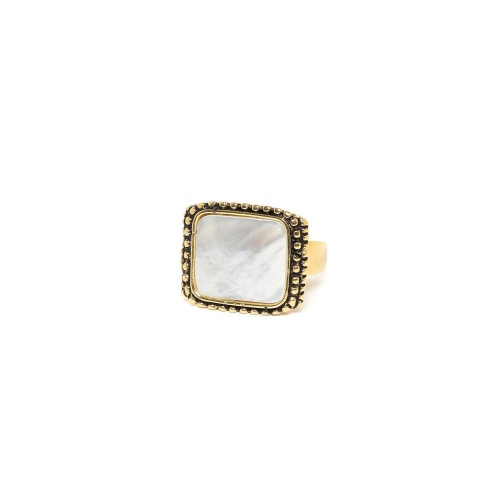 Кольцо Nature Bijoux, Vendome, с перламутром, NB23.2-19-24950 белый фото 6