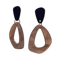 Серьги Moon Paris, Lorian, матово-акриловые, с подвеской, ML-23.03-016 черный