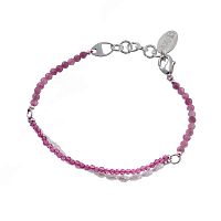 Браслет Lanzerotti, Monroe, турмалин, жемчуг, кристаллы, LZ-23.07-251 розовый