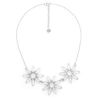 Колье ORI TAO, Bloom, с цветами, OT25.2-15-31946 серебристый