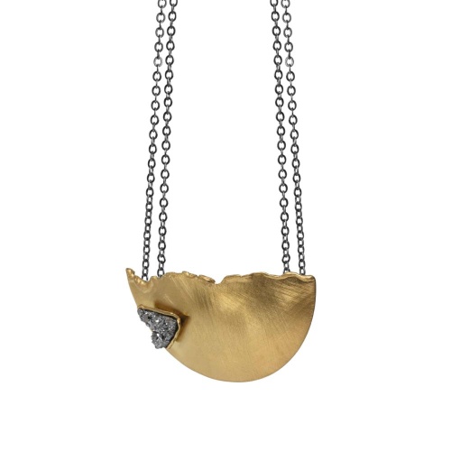 Колье Katerina Vassou, Lulana, с друзой агата, KV26.1-308376G золотистый фото 2