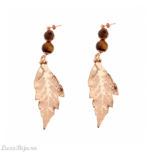 Серьги Ester Bijoux Лист OR1256-RG BR