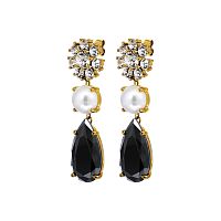 Серьги Dyrberg Kern MISIA SG BLACK / CRYSTAL, 470094