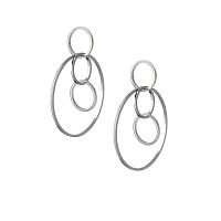 Серьги Katerina Vassou, Celestial, с кольцами, KV25.2-404828B серебристый