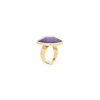 Кольцо Nature Bijoux, Lavender, разъемное, с ракушкой Capiz в смоле, NB25.1-19-25760 сиреневый