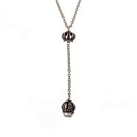 Колье Alcozer&J, с жемчугом и кристаллами Swarovski, AL-C5362C золотистый