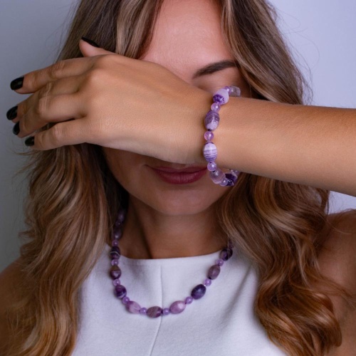 Браслет Lanzerotti, Ispirazione, аметист, флюорит, LZ-24.10-386 сиреневый фото 3