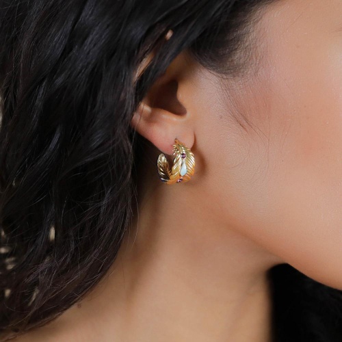 Серьги Franck Herval, Elaia, полукольца с цветной эмалью и стразами, FH26.1-12-70143 фиолетовый фото 2