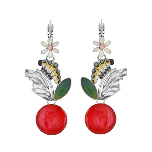 Серьги TARATATA, Cocoon, с цветной смолой, TT-E25-03732-103 красный