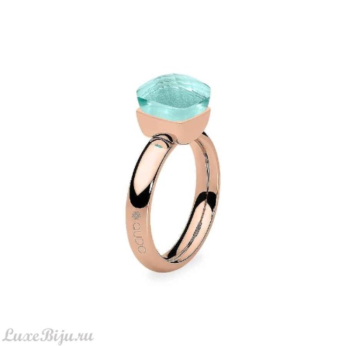 Кольцо Qudo Firenze soft aqua 16.5 мм, 613728 BL/RG