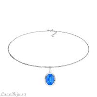 Колье Qudo TIVOLA big S royal blue delite, 404683.1 BL/S