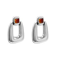 Серьги Ciclon, Kubik Chik, с муранским стеклом, CN-243600 коричневый