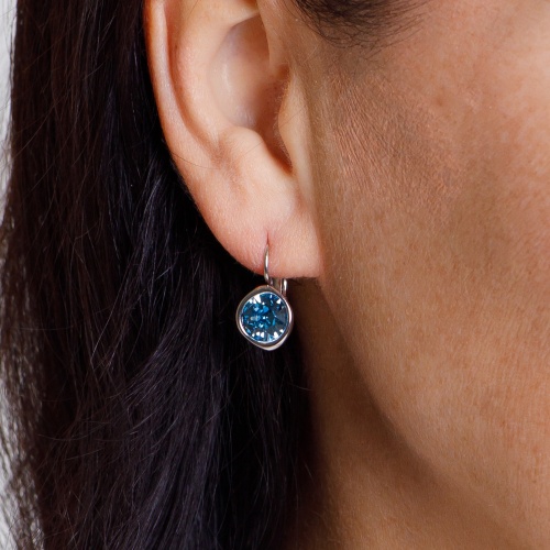 Серьги Fiore Luna Aquamarine, A1911.M22 BL/S фото 4