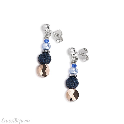 Серьги Coeur de Lion Dark Blue 4867/21-0721