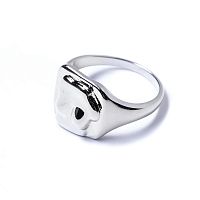 Кольцо Moon Paris, Ringo, фактурное, MR-22.03-001 серебристый, 17,5