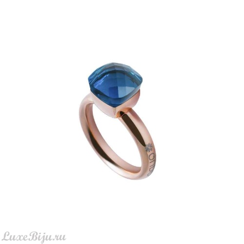 Кольцо Qudo Firenze capri 18.5 мм 612006 BL/RG