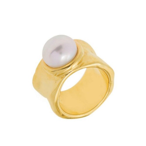 Кольцо VIDDA, Timeless, с жемчугом, VD25.1-01125 золотистый, 16