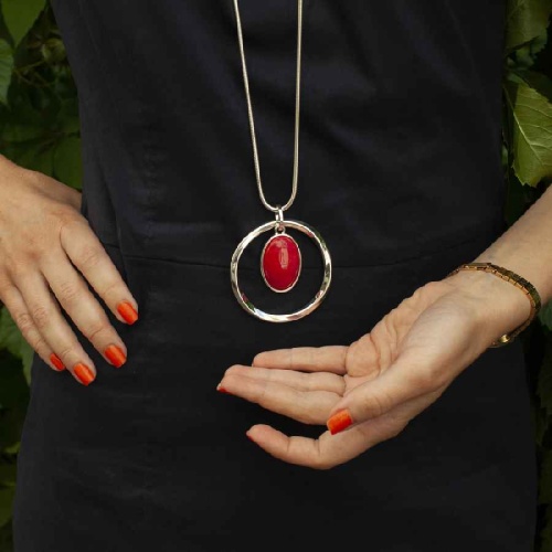 Колье Fiore Luna RED QUARTZ, LN5139 R/S фото 2