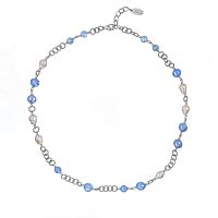 Колье Lanzerotti, Costa Azzurra, с жемчугом и голубым агатом, LZ-26.04-133 голубой