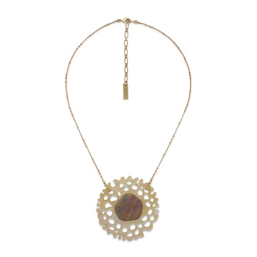 Колье Nature Bijoux, Corallium, с перламутром, NB26.2-15-43921 коричневый