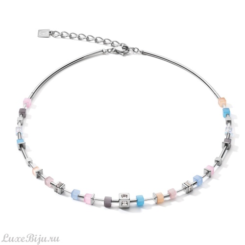 Колье Coeur de Lion Fine Pastel Blue-Rose 5028/10-0719