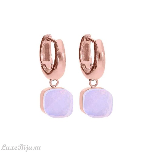 Серьги Qudo Firenze Rose Water Opal, 300314 R/RG