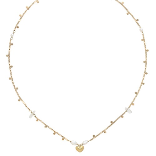 Колье Franck Herval, Bianca, с горным хрусталем и жемчугом, FH26.1-15-64560 золотистый фото 2