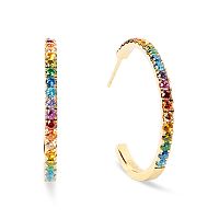 Серьги Coeur de Lion Multicolour Rainbow-Gold, 0147/23-1535