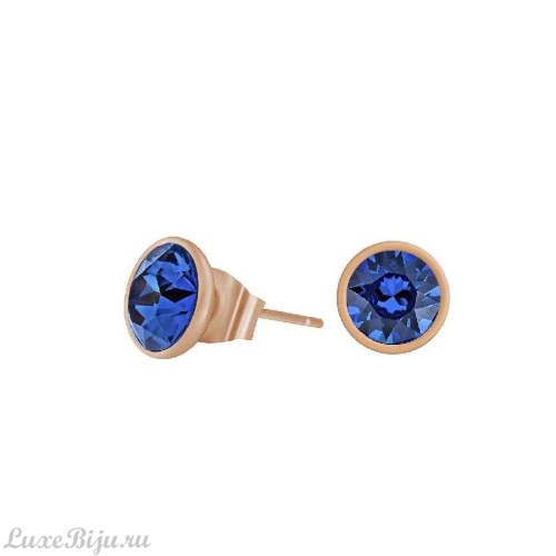 Пусеты Fiore Luna Royal Blue Delite SWE298 RBD RG