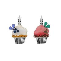 Серьги TARATATA, Chapardeuse, асимметричные,с цветной смолой, бусинами, TT-H24-07788-10M серебристый