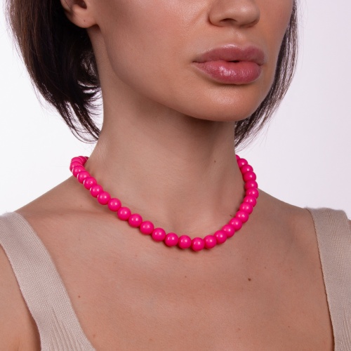 Колье Moon Paris, Valentine, с акриловыми бусинами, MVL-22.12-002 розовый фото 3