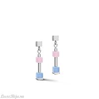 Серьги Coeur de Lion Fine Pastel Blue-Rose, *5028/21-0719
